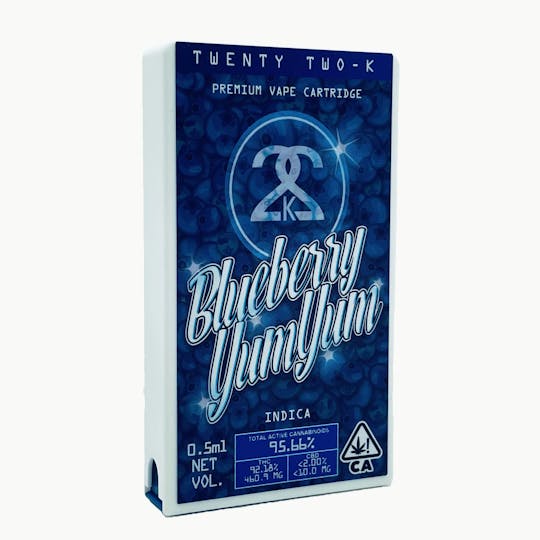 Twenty Two K / 22k - 22K - Blueberry Yum Yum - Cartridge - 0.5ml - 1