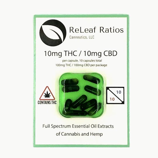 Indico - 10mg THC : 10mg CBD Capsules - 1