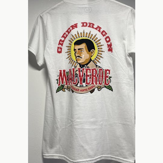 Green Dragon - Malverde White Shirt (Medium) - 1
