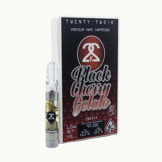 Twenty Two K / 22k - 22K - Black Cherry Gelato - Cartridge - 1.0ml - 1