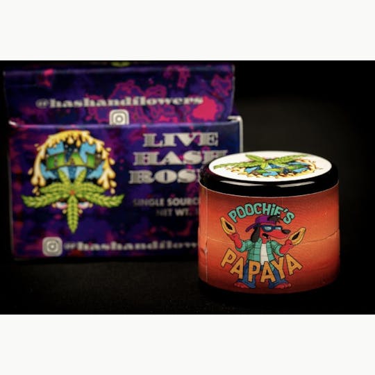 Hash and Flowers - Poochies Papaya Premium Live Rosin - 1