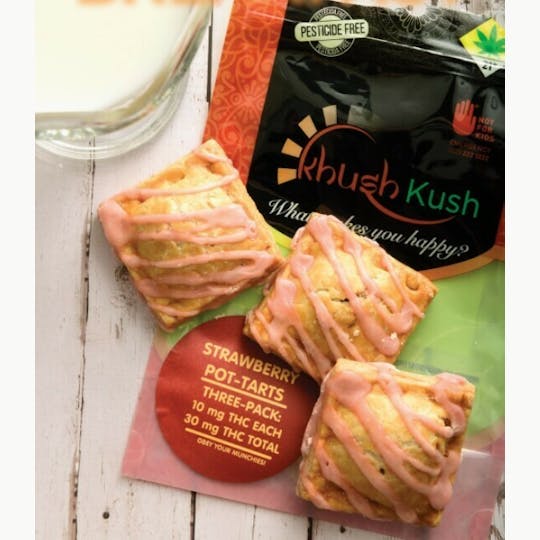 Khush Kush - Strawberry Pot-Tarts 3-pack 30 mg - 1