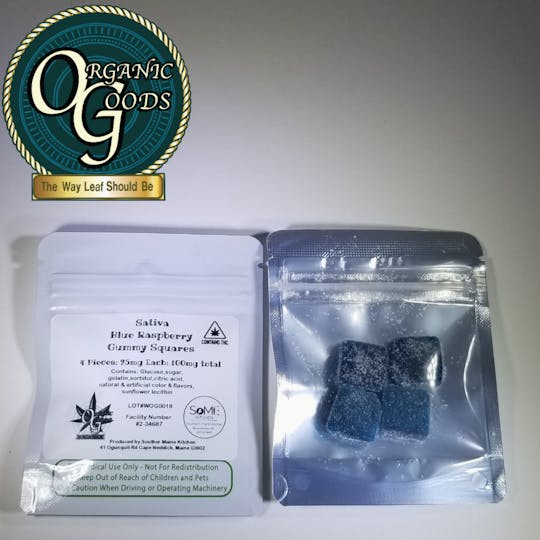 Organic Goods - Organic Goods Gummies Sativa Blue Raspberry 100 MG - 1
