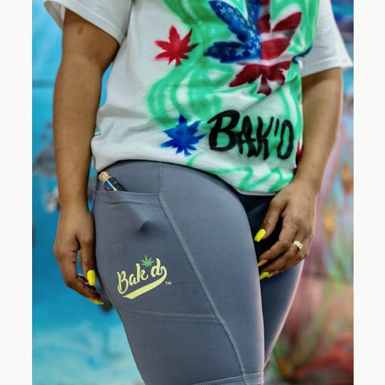 Bak'd - Bak'd Biker Tights w/ Pocket (Black) - 1