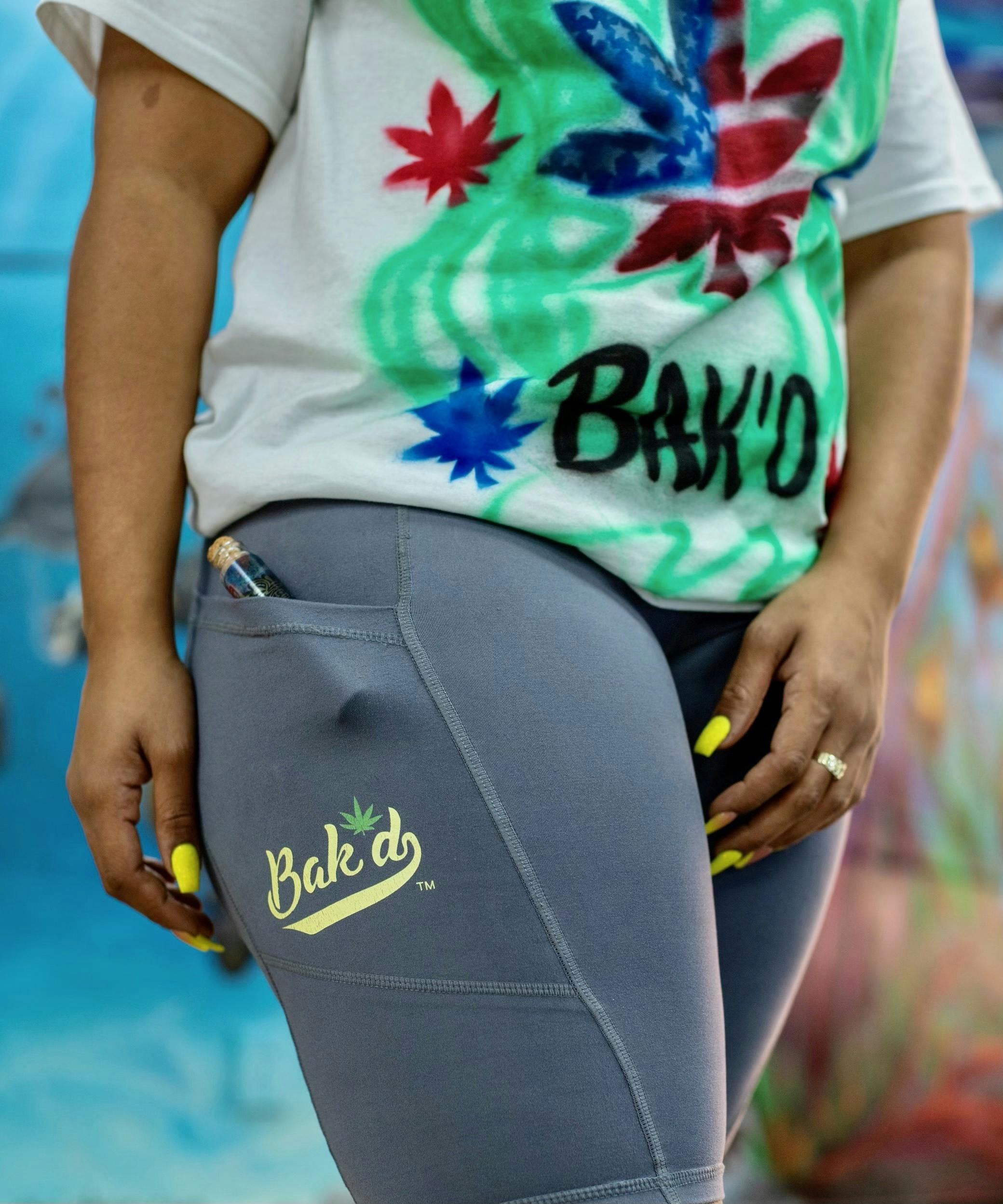 Bak'd - Bak'd Biker Tights w/ Pocket (Burgundy) - 1
