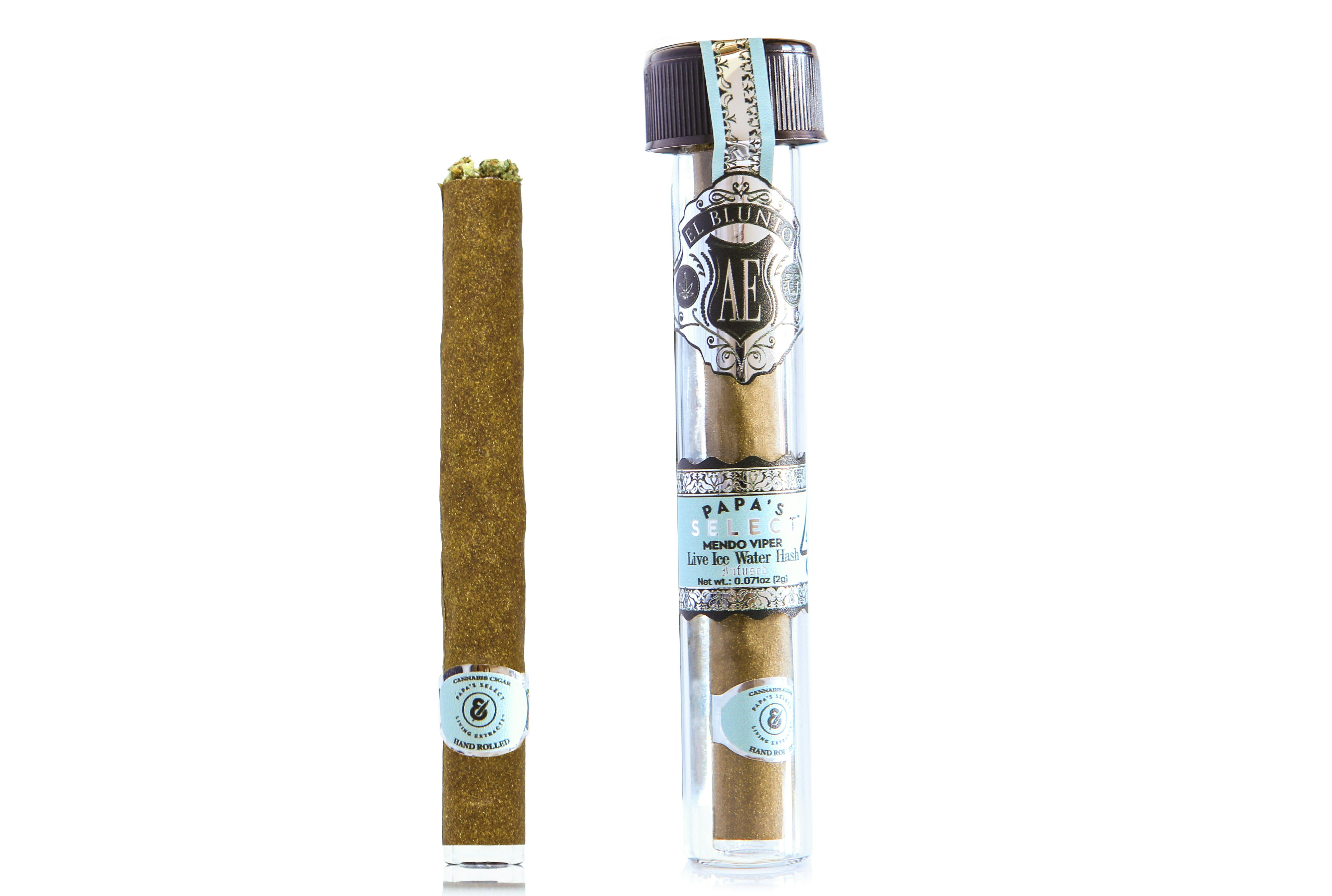 El Blunto by Albert Einstone's - El Blunto x Papa's Select - Mendo Viper- 2G Cigar - Hash Infused [Blunt] - 1