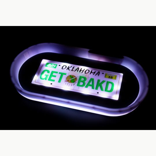 Bak'd - Bak'd n Jam'n Glow Bluetooth Tray -(Oklahoma License) - 1