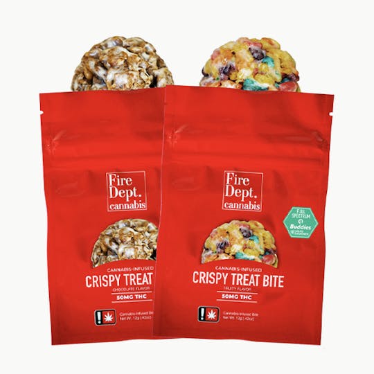 Fire Dept. Cannabis - 50mg Crispy Treat Bite - Chocolate Indica - 1