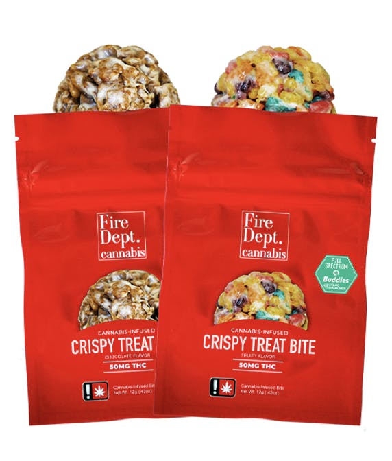 Fire Dept. Cannabis - 50mg Crispy Treat Bite - Fruity Indica - 1