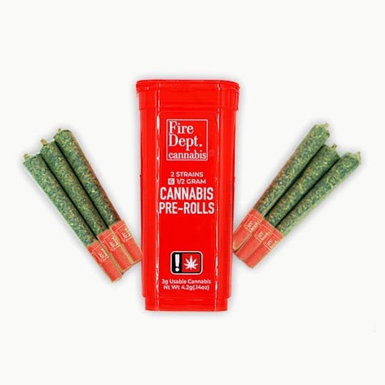 Fire Dept. Cannabis - 6 Pack 1/2g Prerolls - Pink Lemonade/Original Glue - 1
