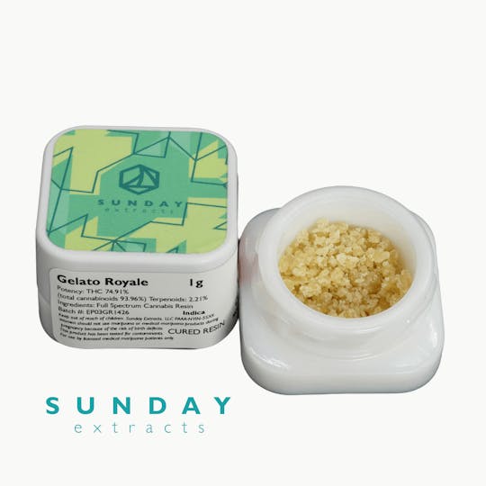 Sunday Extracts - 1g Concentrate Gelato Royale - 1