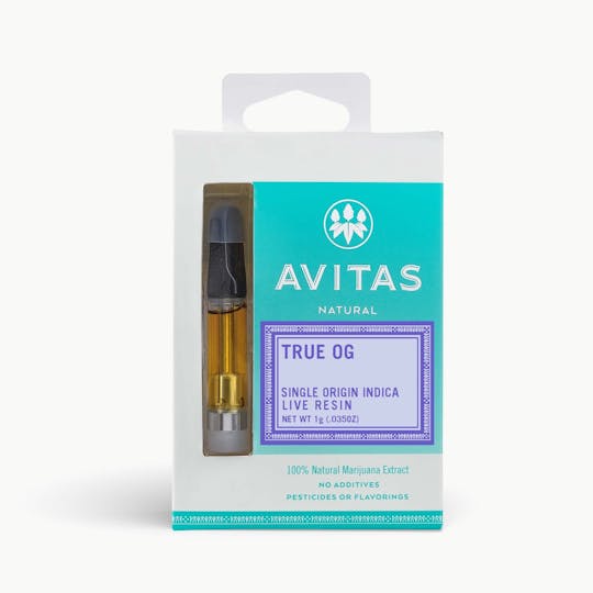 Avitas - True OG Live Resin Cartridge 1g - 1