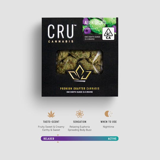 CRU Cannabis - Alien Gelato (3.5 Grams) - 1
