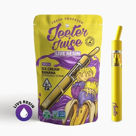 Jeeter - Jeeter | Ice Cream Banana | Live Resin Straw Disposable | 0.5g - 1