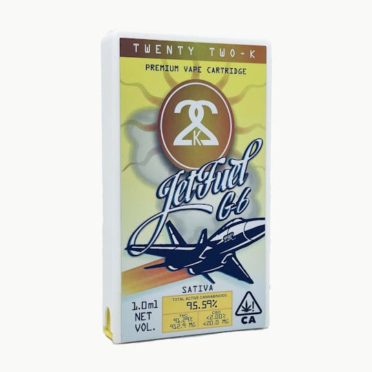 Twenty Two K / 22k - 22K - Jet Fuel - Cartridge - 1.0ml - 1