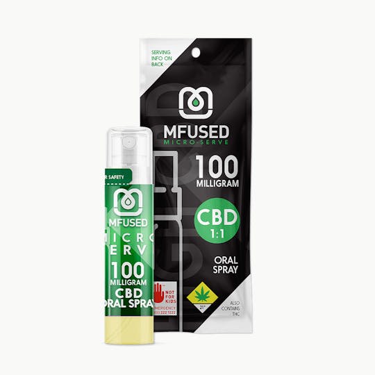MFused - MFUSED Micro-Serving CBD Oral Spray: Lemonade 1:1 (CBD to THC) - 1