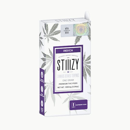 STIIIZY - Vape Cartridge - RASPBERRY KUSH 1G CDT Pod - STIIIZY - 1