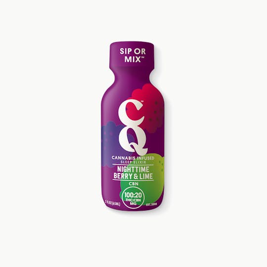 CQ Drinks - NIGHTTIME BERRY & LIME Shot with CBN (Sleep) - 1