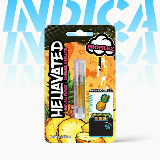 Hellavated - Pineapple Krush Profilez Cartridge 1g - 1