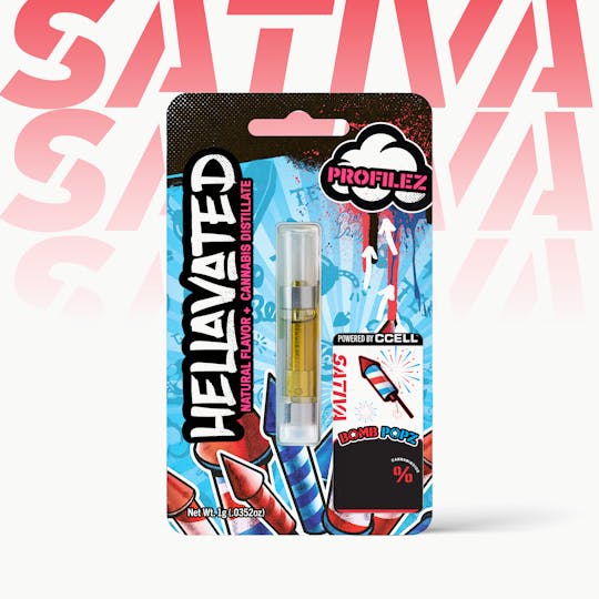 Hellavated - Bomb Popz Profilez Cartridge 1g - 1