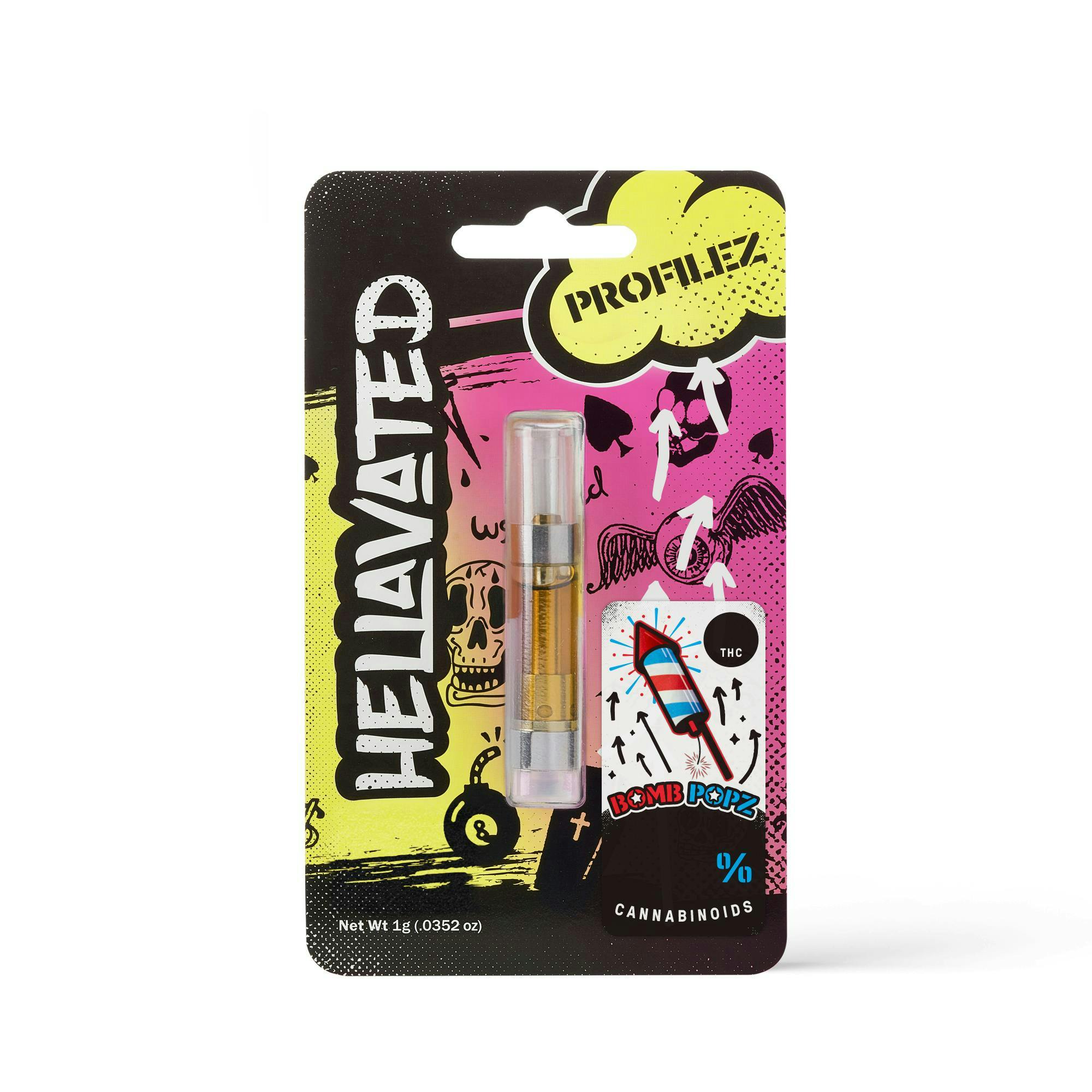 Hellavated - Bomb Popz Profilez Cartridge 1g - 1
