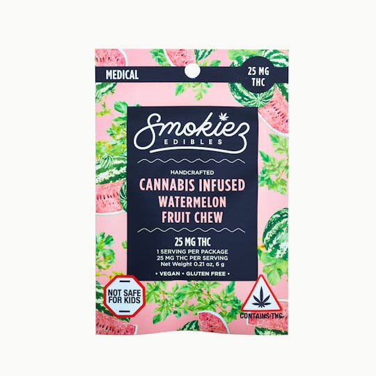 Smokiez Edibles - Watermelon 25mg THC Single Piece - MA - 1