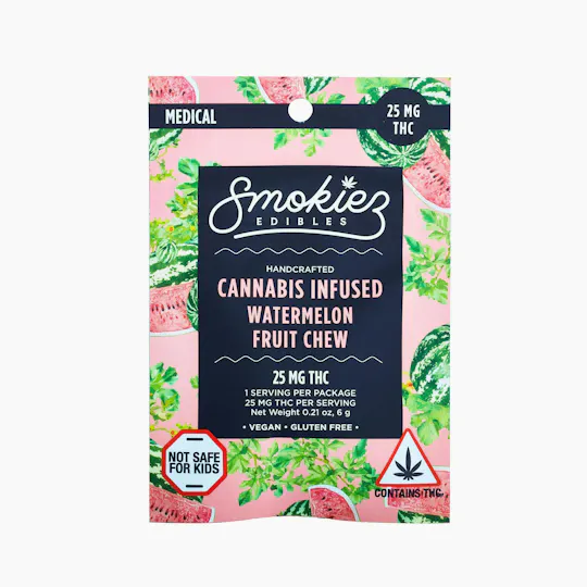 Smokiez Edibles - Watermelon Fruit Chew | 25mg - 1
