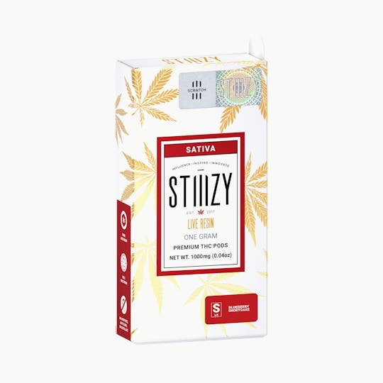 STIIIZY - Vape Cartridge - BLUEBERRY SHORTCAKE 1G Live Resin Pod - STIIIZY - 1