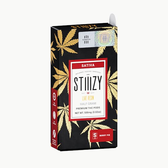 STIIIZY - Vape Cartridge - BERRY PIE .5G Live Resin Pod - STIIIZY - 1