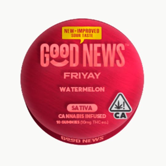 Good News - Good News Friyay Watermelon Sour Gummies - 1