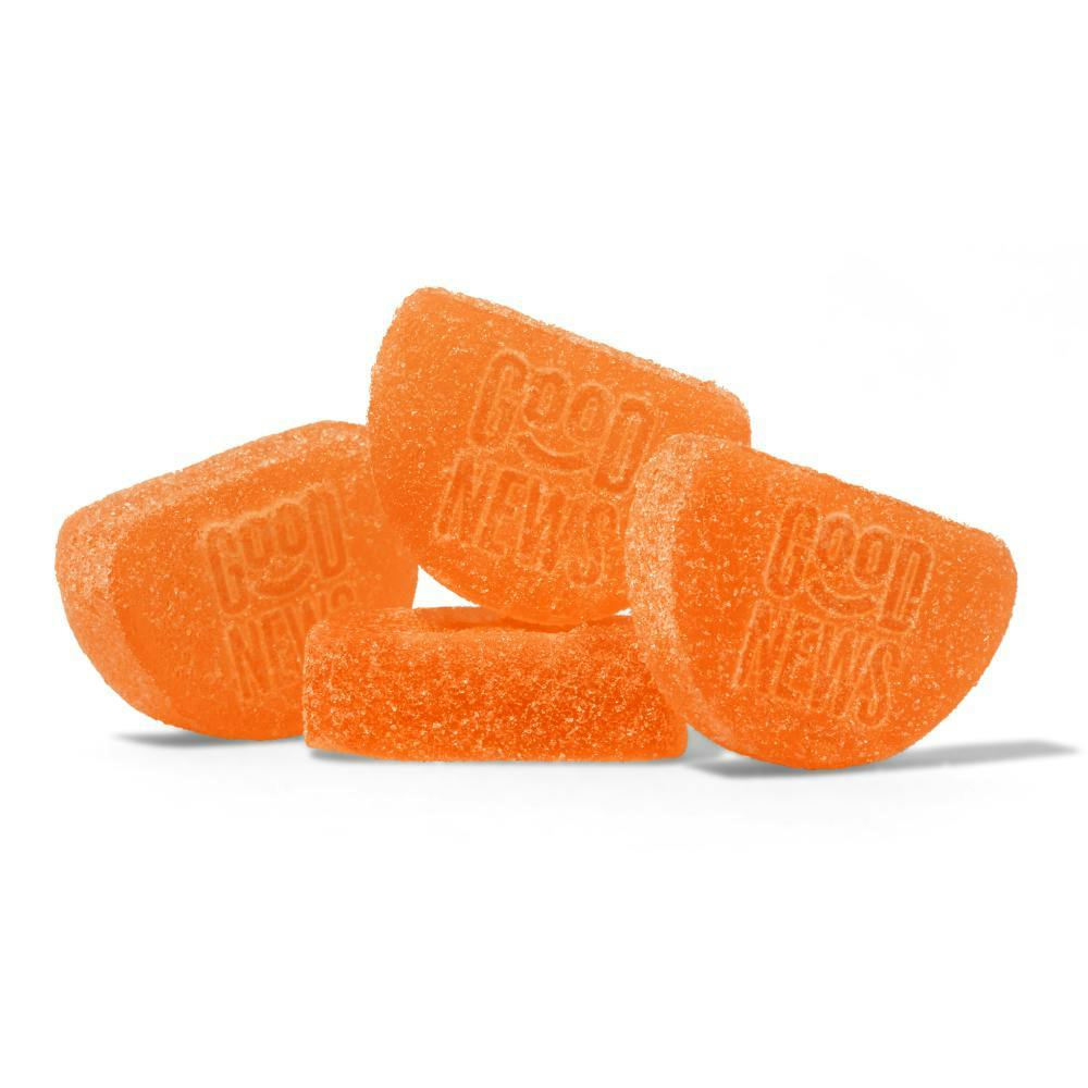 Good News - Good News | Brunch | Orange Sour Gummies | 100mg | 10ct | 10mg/ea - 1