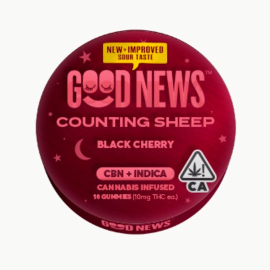 Good News - Good News Counting Sheep Black Cherry Sour Gummies with CBN - 1
