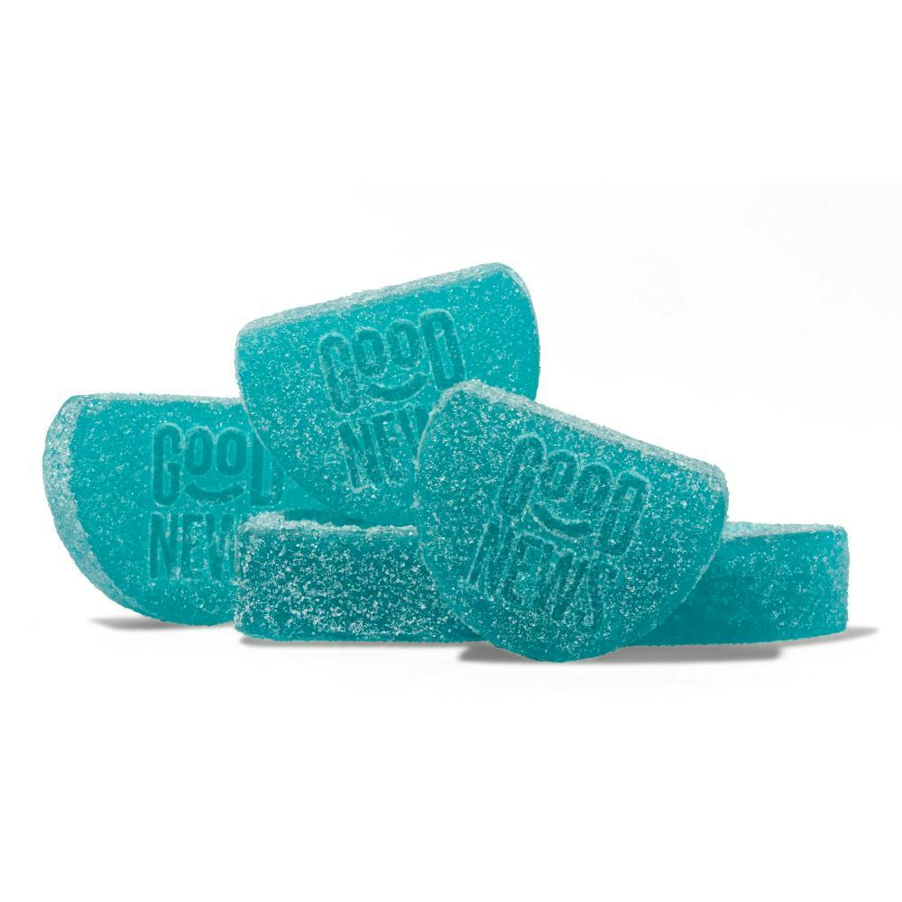 Good News - Good News | Me Time | Blue Raspberry Sour Gummies | 100mg | 10ct | 10mg/ea - 1
