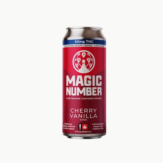 Magic Number - Cherry Vanilla Soda 50mg THC - 1