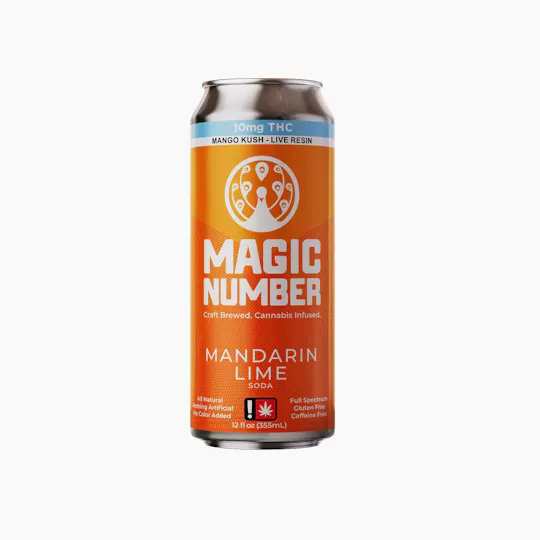 Magic Number - Mandarin Lime Soda 10mg THC - 1