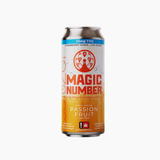 Magic Number - Passion Fruit Seltzer 25mg THC - 1
