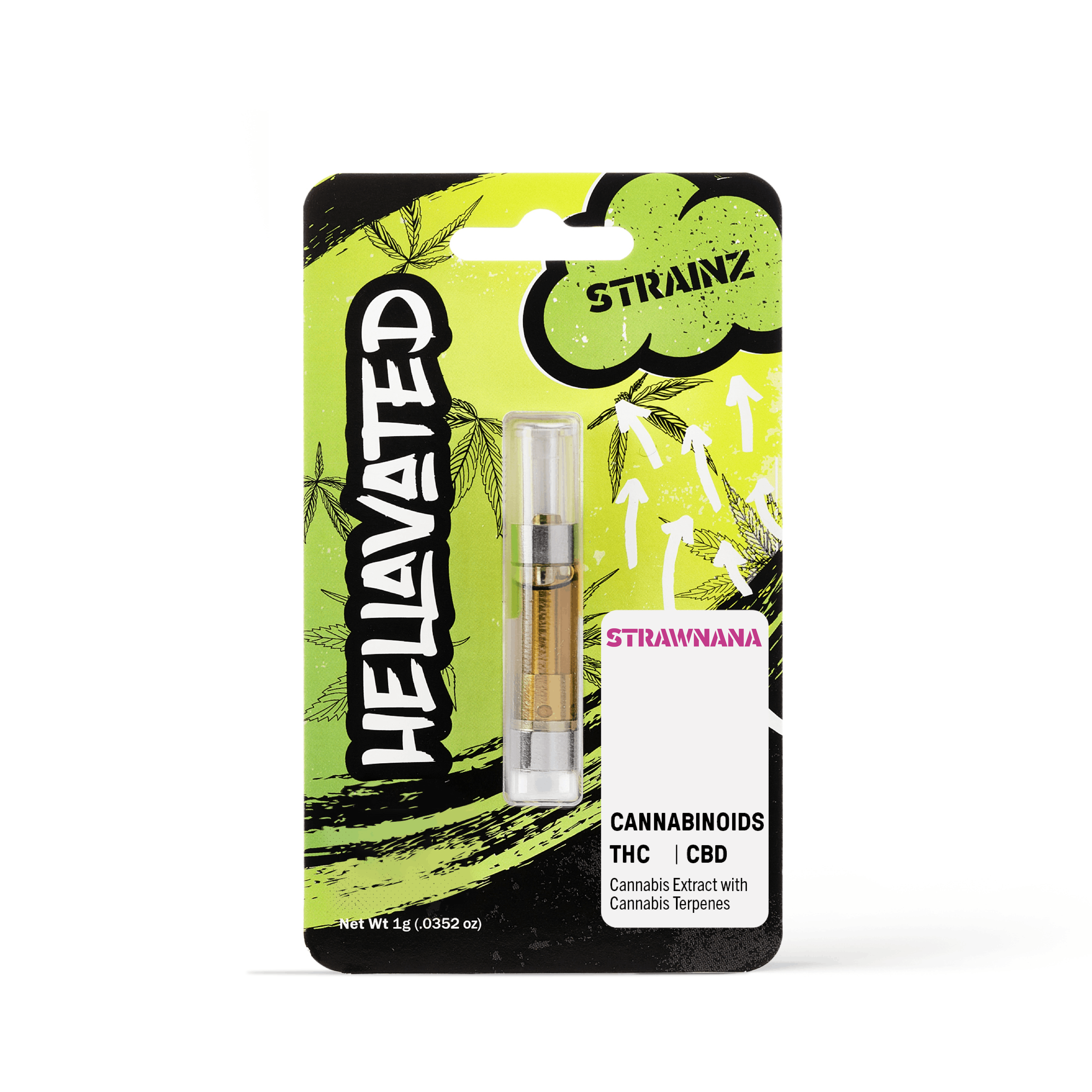 Hellavated - Strawnana Strainz Cartridge 1g - 1