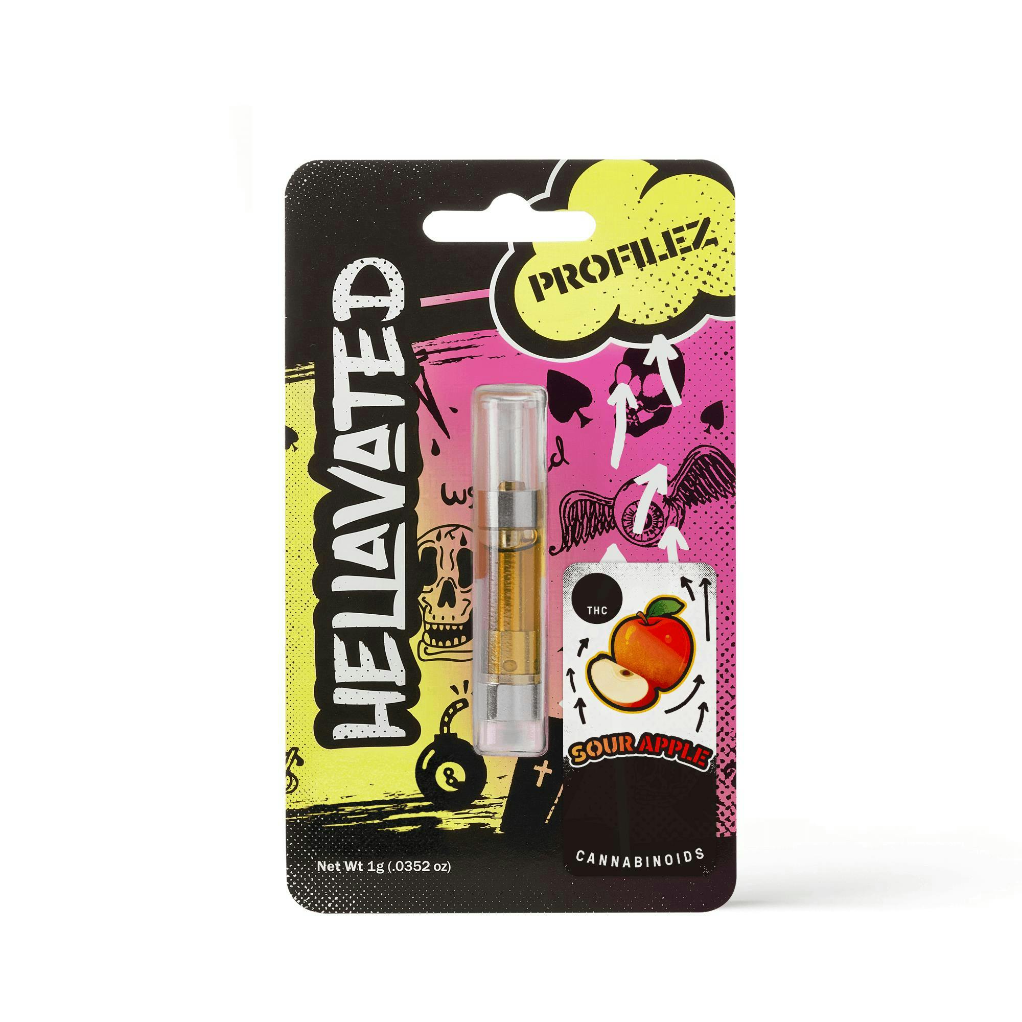 Hellavated - Sour Apple Profilez Cartridge 1g - 1