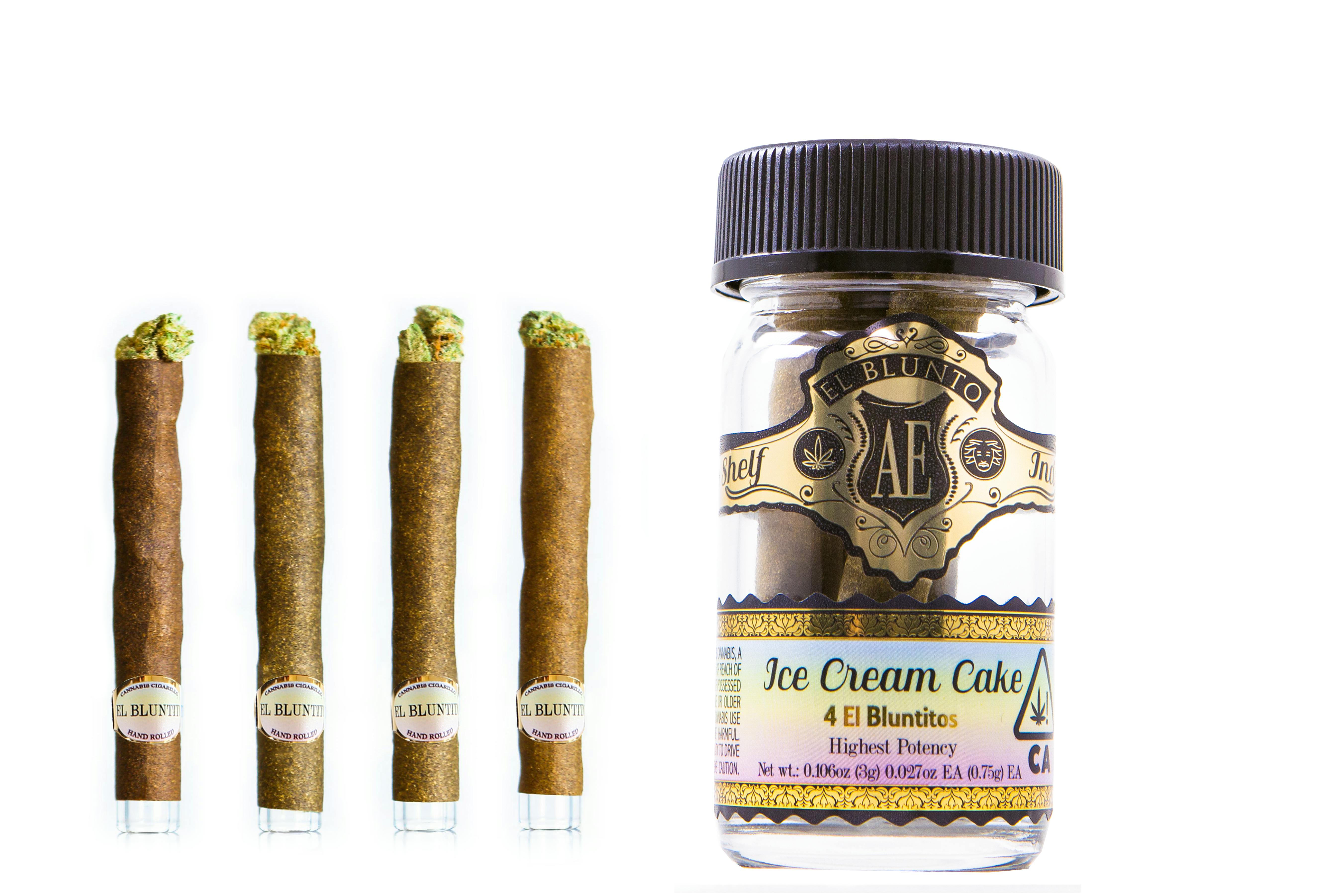 El Blunto by Albert Einstone's - El Bluntito - 4-Pack - Ice Cream Cake - 4 x .75G [Mini Blunt] - 1