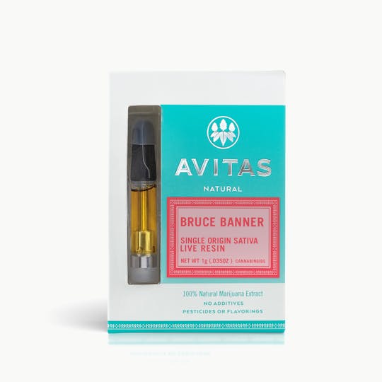 Avitas - Bruce Banner Live Resin Cartridge 1g - 1