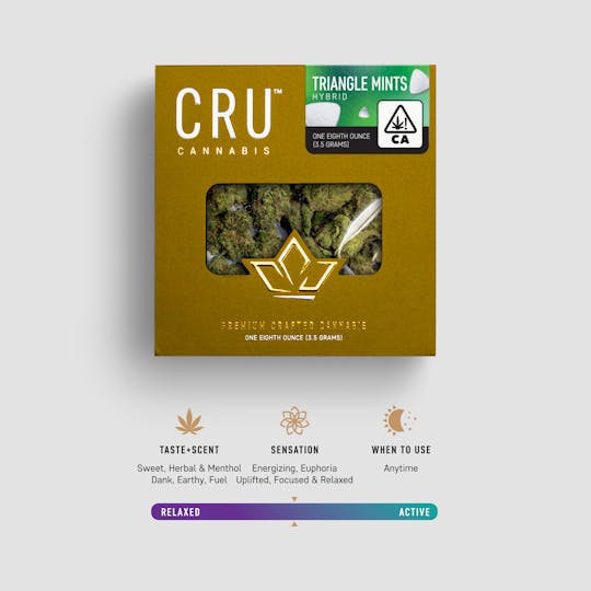 CRU Cannabis - Triangle Mints (3.5 Grams) - 1