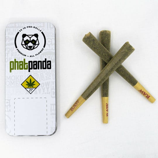 Phat Panda - Sugar Mama Panda Tin Pre Roll Pack (3 x 1g) - WA - 1