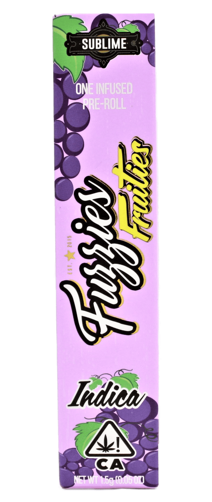 Sublime - Fruity Fuzzies - Grape Ape 1.5g (Single) (Indica) - 1