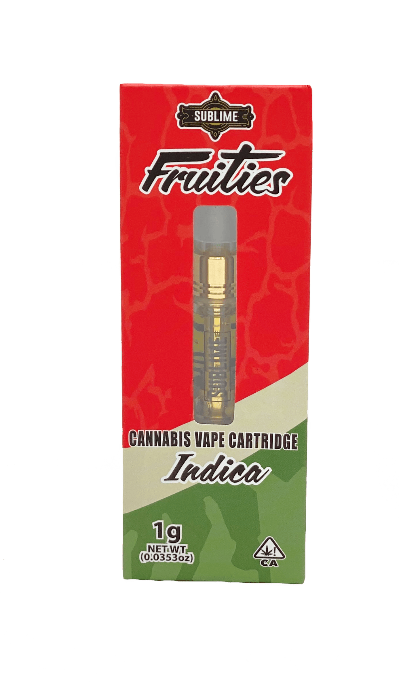 Sublime - Fruity Cartridge - Watermelon 1g (Indica) - 1