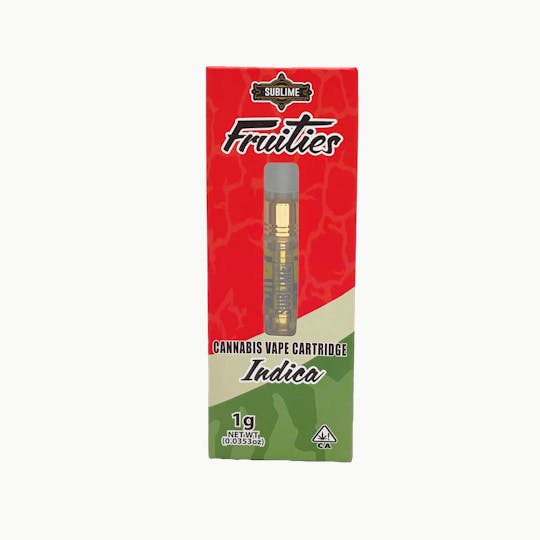 Sublime - Fruity Cartridge - Watermelon 1g (Indica) - 1