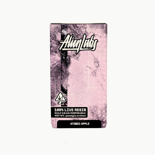 Alien Labs - Atomic Apple - All In One Disposable Vape - Half Gram - 1