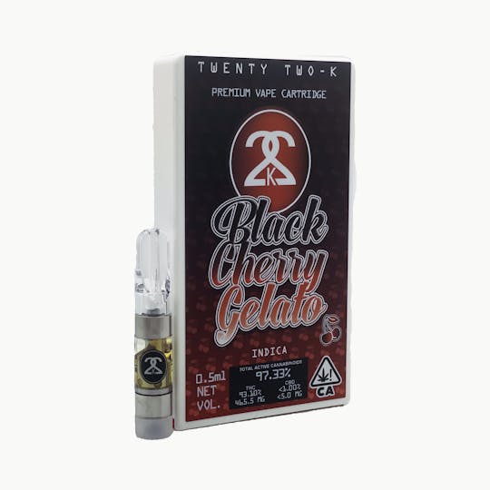 Twenty Two K / 22k - 22K - Black Cherry Gelato - Cartridge - 0.5ml - 1