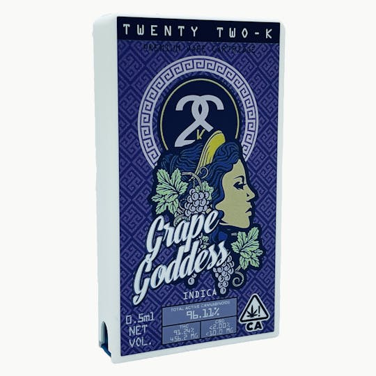 Twenty Two K / 22k - 22K - Grape Goddess - Cartridge -0.5ml - 1
