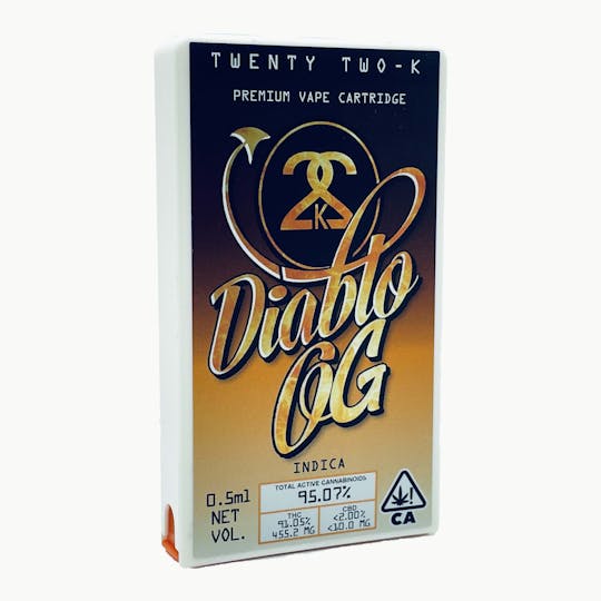 Twenty Two K / 22k - 22K - Diablo OG - Cartridge - 0.5ml - 1