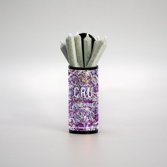 CRU Cannabis - Mendo Purps (0.5G Pre-Roll 6 pack) - 1